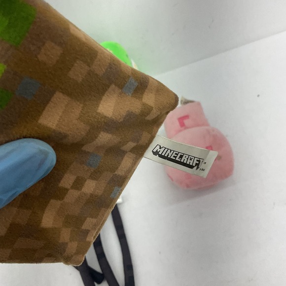 Minecraft Green Black Pink Stuffed Animal Plush Toy Lot - Picture 6 of 9